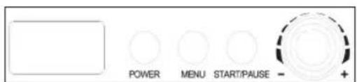 POWER MENU START/PAUSE - +