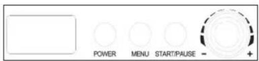 POWER MENU START/PAUSE - +