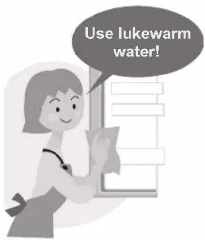 Use lukewarm water!
