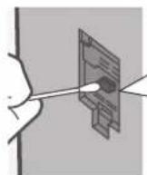 PANASONIC F-VXL40M - Wipe dirt off the lens with dry cotton swab. - 2