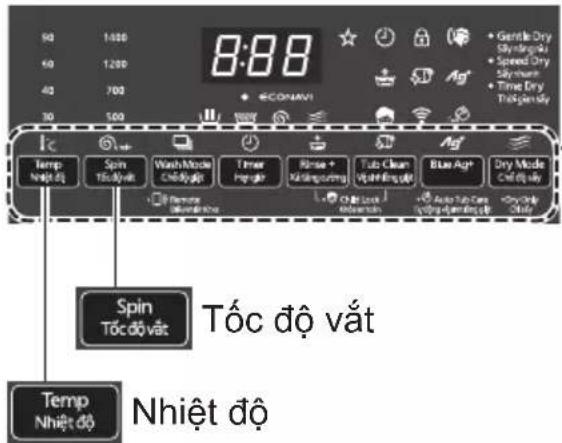 8:88 Gentle Dry Slyngoku Speed Dry Slyyman Time Dry Thiogendy Temp Nhiệt độ Spin Tốc độ vất Wash Mode Chỉ độ vất Timer Hệgrđer Rôse + Kékéngguering Tube Clean Wash Ring vất Blue Agt+ Dry Mode Chỉ độ vất Auto Tube Care Slygendy Dry Side Chỉ độ vất Temp Nhiệt độ Spin Tốc độ vất Tốc độ vất Temp Nhiệt độ