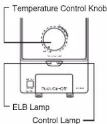 Temperature Control Knob ELB Lamp Control Lamp