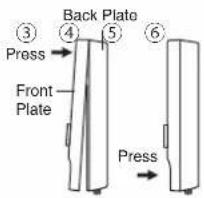 Back Plate Press Front Plate Press