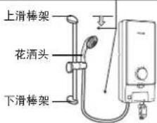 PANASONIC DH-3MS1 - 花洒头吊架安装程序。 - 1