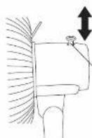 PANASONIC F-307KH - 移動角度調節 / Oscillation Adjustment / Chính Tuốc năng - 1