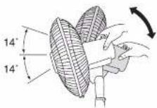 PANASONIC F-307KH - 風向調節 / Adjustment of Wind Director / Chinh H asteroid Gió - 2