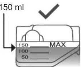 150 ml 150 MAX 100 50