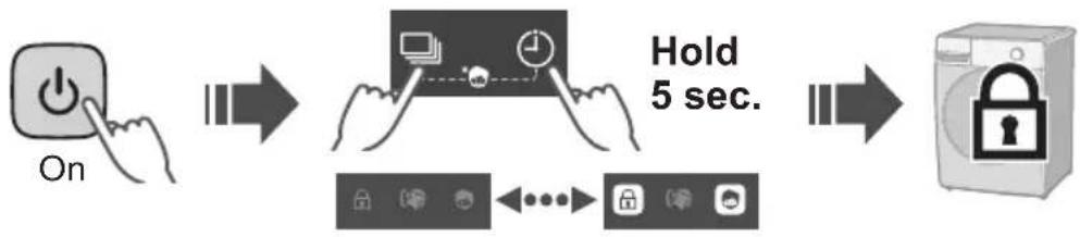 PANASONIC NA-V10FX2 - Setting the Child Lock. (P. 26) - 1