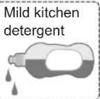 Mild kitchen detergent