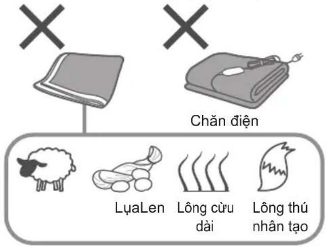 Chăn điện LựaLen Lông cừu dài Lông thú nhân tạo