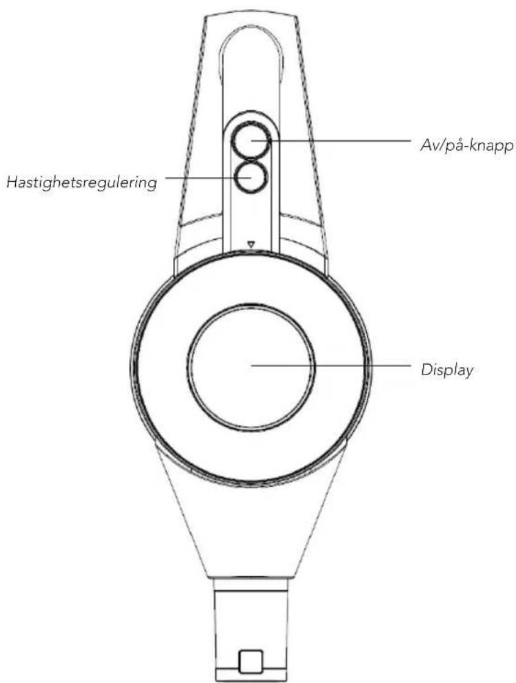 Hastighetsregulering Av/på-knapp Display