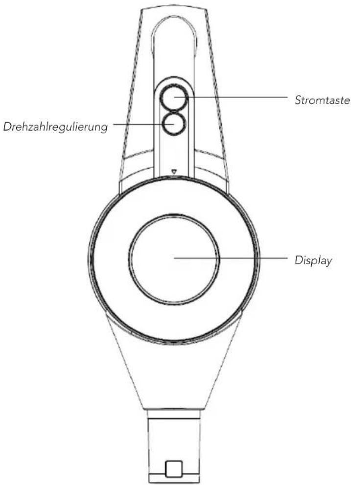 Drehzahlregulierung Stromtaste Display