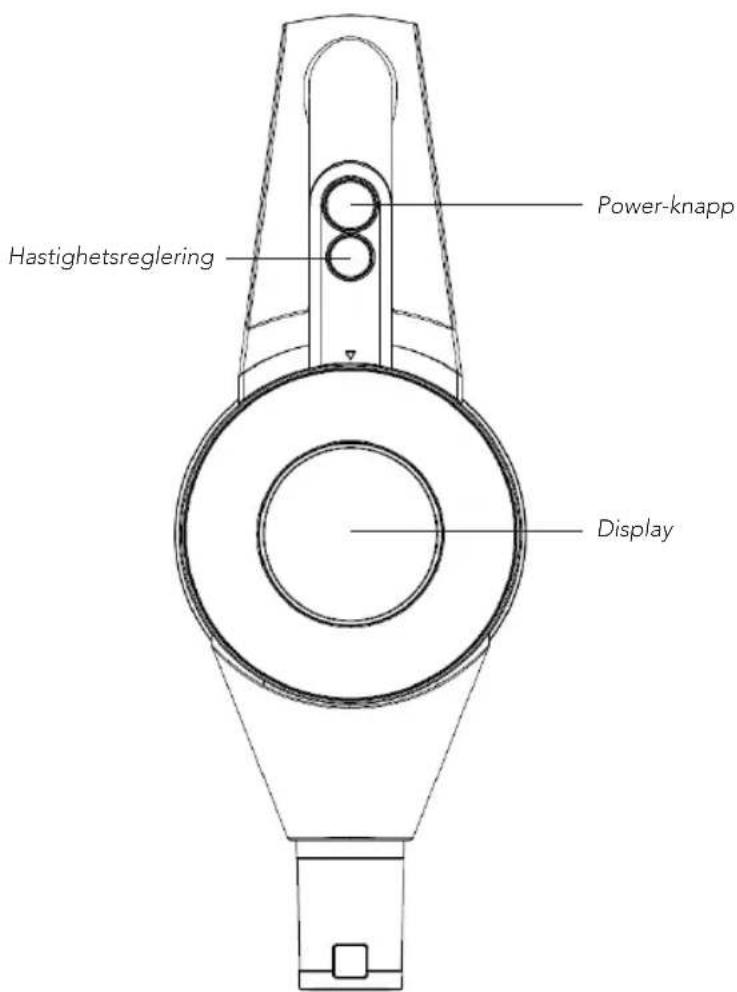 Hastighetsreglering Power-knapp Display