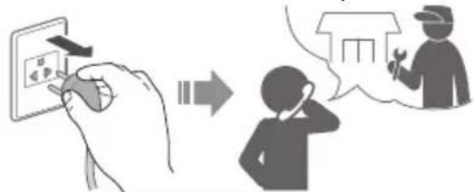 Illustration showing a hand inserting a plug into an electrical socket and then to a person with a speech bubble, suggesting a mobile phone or home connection.