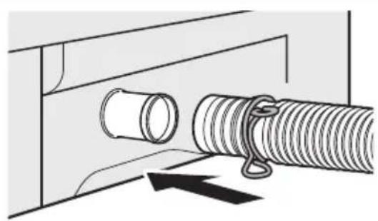 PANASONIC NA-FD11AR1 - Attach the external drain water hose - 1