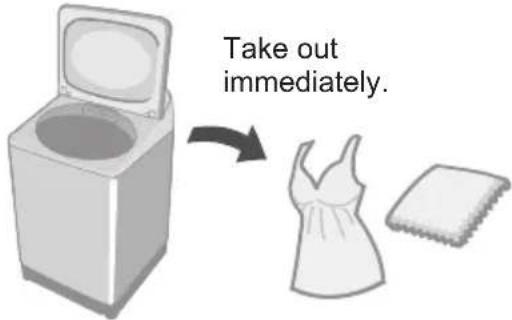 Take out immediately.