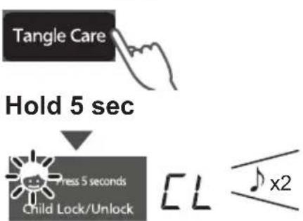 PANASONIC NA-FD11AR1 - Setting Child Lock - 3