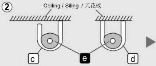 Ceiling / Siling / 天花板 ② c e d
