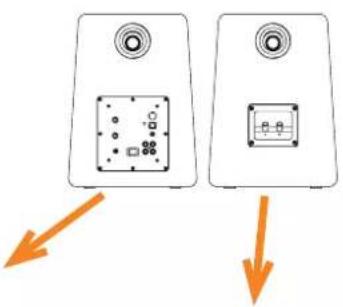 Diagram showing two devices with labeled components and directional arrows indicating flow or movement.