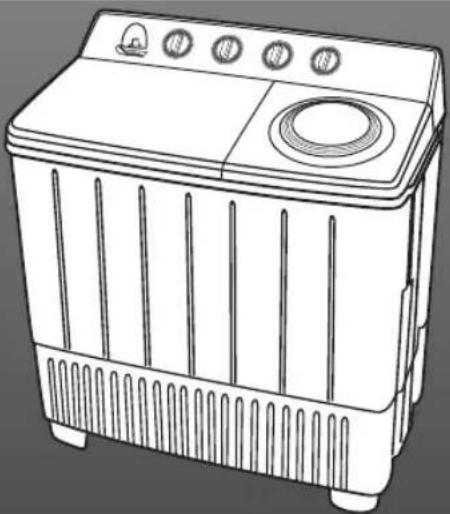PANASONIC NA-W14XG1 - Twin-Tub Electric Washing Machine (Household use) - 1