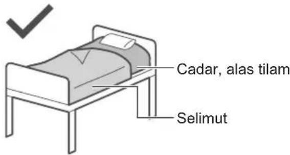 Cadar, alas tilam Selimut