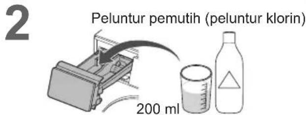 2 Peluntur pemutih (peluntur klorin) 200 ml