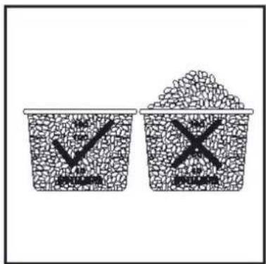 Illustration showing two food containers with checkmarks and crosses, likely indicating approval or rejection status.