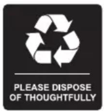 PLEASE DISPOSE OF THOUGHTFULLY