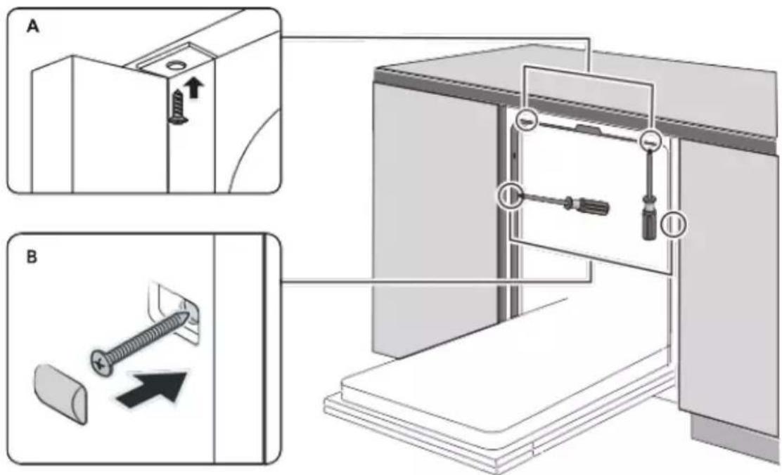 Scandomestic DWB1442WC - Installationstrin for opvaskemaskine - 1