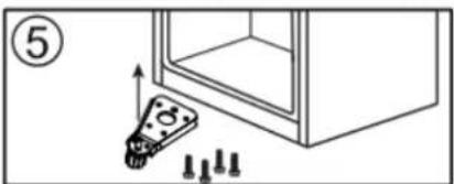 Scandomestic SKF334WE - DOOR REVERSAL INSTRUCTIONS - 11