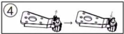 Scandomestic SKF334WE - DOOR REVERSAL INSTRUCTIONS - 4