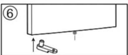 Scandomestic SKF334WE - DOOR REVERSAL INSTRUCTIONS - 12
