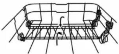 Scandomestic DWB1444WD - Folding back the rack shelves - 2