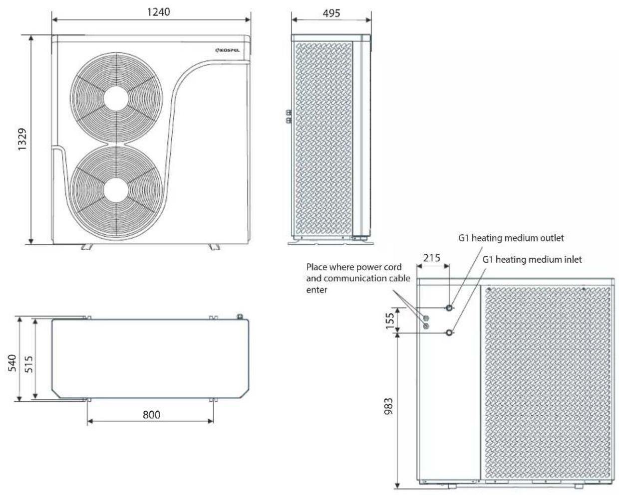 KOSPEL HPM2.C-16 - Outdoor module with one HPM02-12 fan - 5