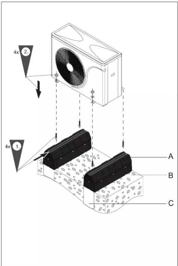 KOSPEL HPM2.C-16 - Bed mounting with strut - 2