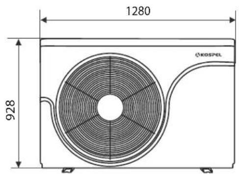 KOSPEL HPM2.C-12 - Outdoor module with one HPM02-12 fan - 1
