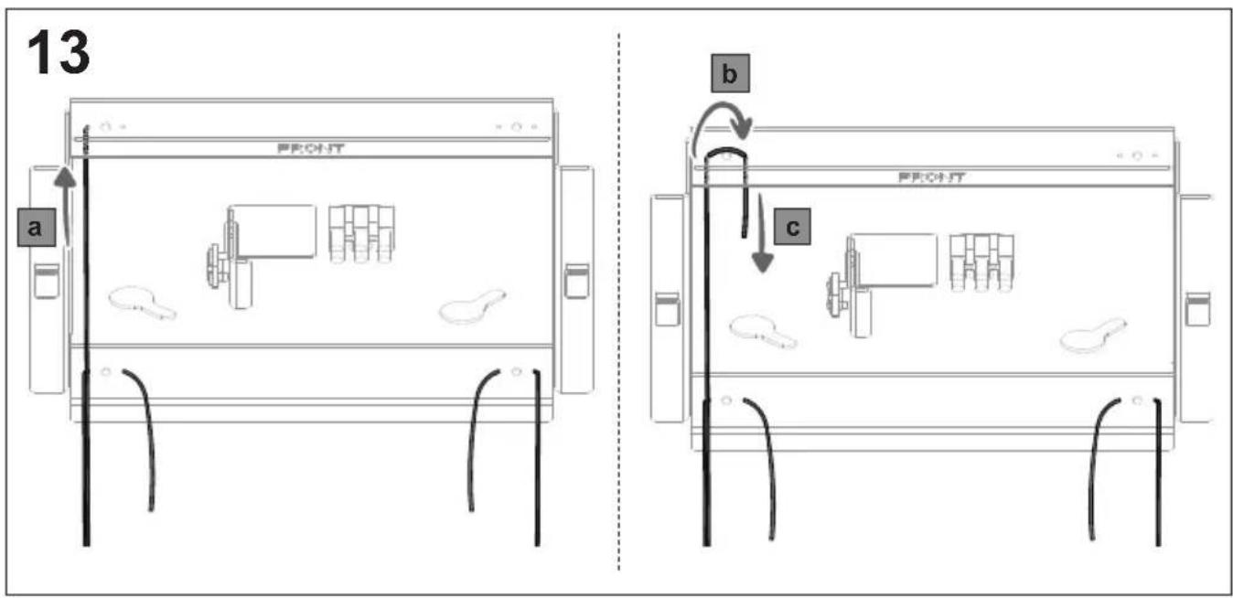 13 a FRONT b c FRONT