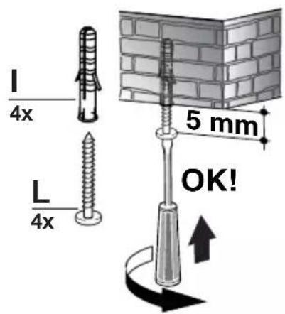 I 4x L 4x 5 mm OK!