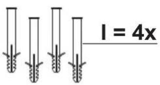 I = 4x
