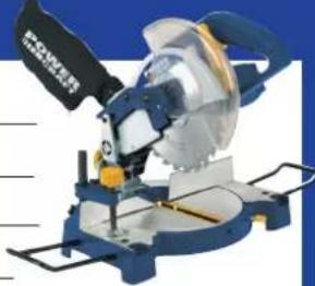 Power Craft PMS 210/1 - 1200W 210mm MITRE SAW WITH LASER - 1