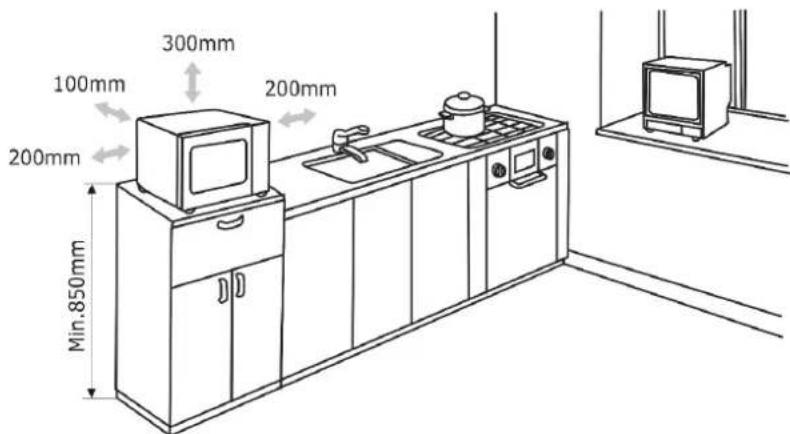 Exquisit MW7020-F-030DI - Gerät aufstellen - 1