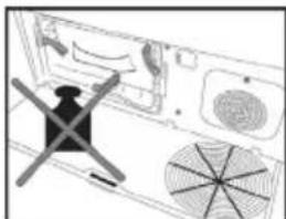 Diagram of a device with a cross symbol and patterned surface, no readable text or symbols present