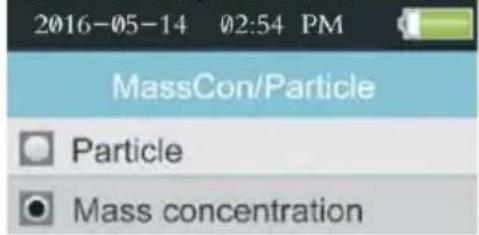 2016-05-14 02:54 PM MassCon/Particle Particle Mass concentration