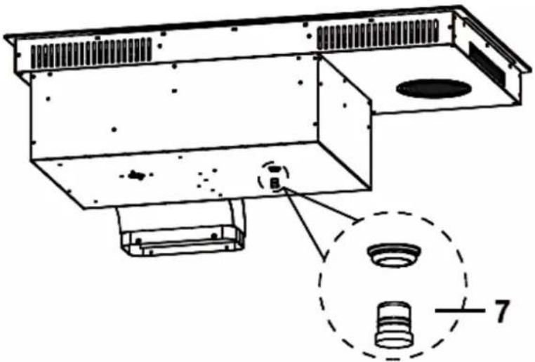 Wolkenstein IN4-DA-2FZA+W - INSTALLATION OF THE INDUCTION HOB AND THE EXTRACTOR FAN (EXAMPLE: RECIRCULATION MODE) - 3