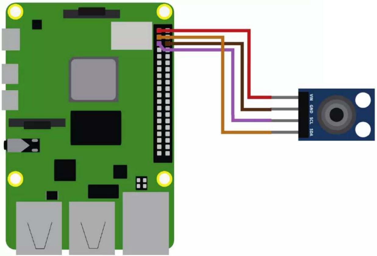 Joy-It SEN-IR-TEMP - APPLICATION EXAMPLE RASPBERRY PI - 1