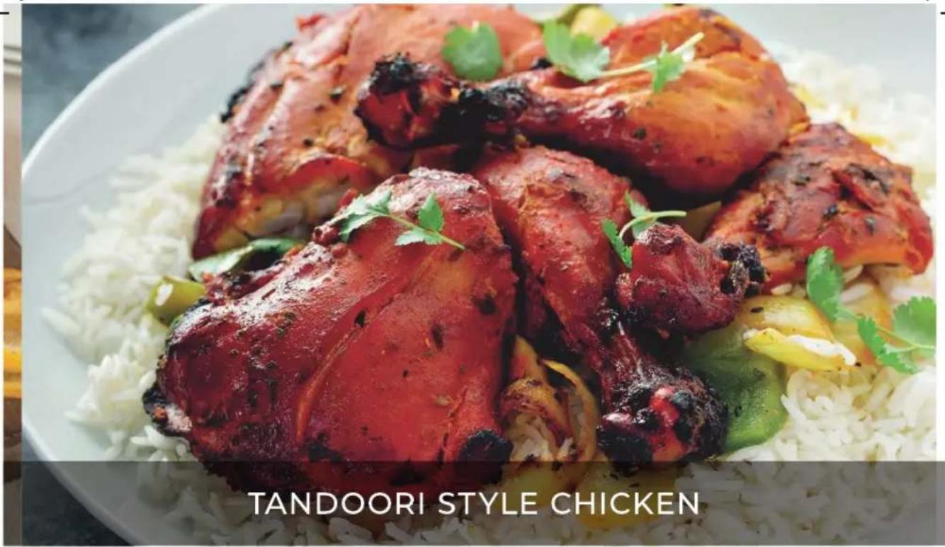 TANDOORI STYLE CHICKEN