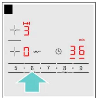 BOSCH PIE611FC5Z - Programmering av tilberedningstid - 2