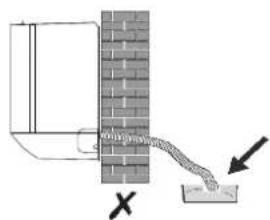 Diagram showing a wall-mounted device connected to a wall-mounted sensor or sensor with an arrow indicating direction of movement.