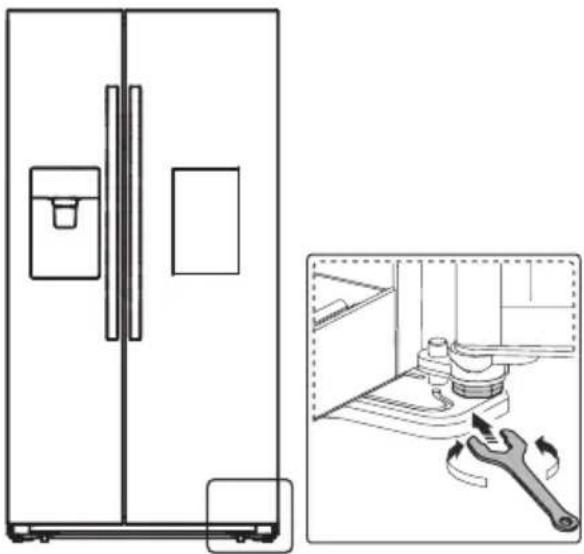GORENJE NRS9EVXB1 - Justering af dør - 1