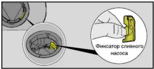 Фиксатор сливного насоса